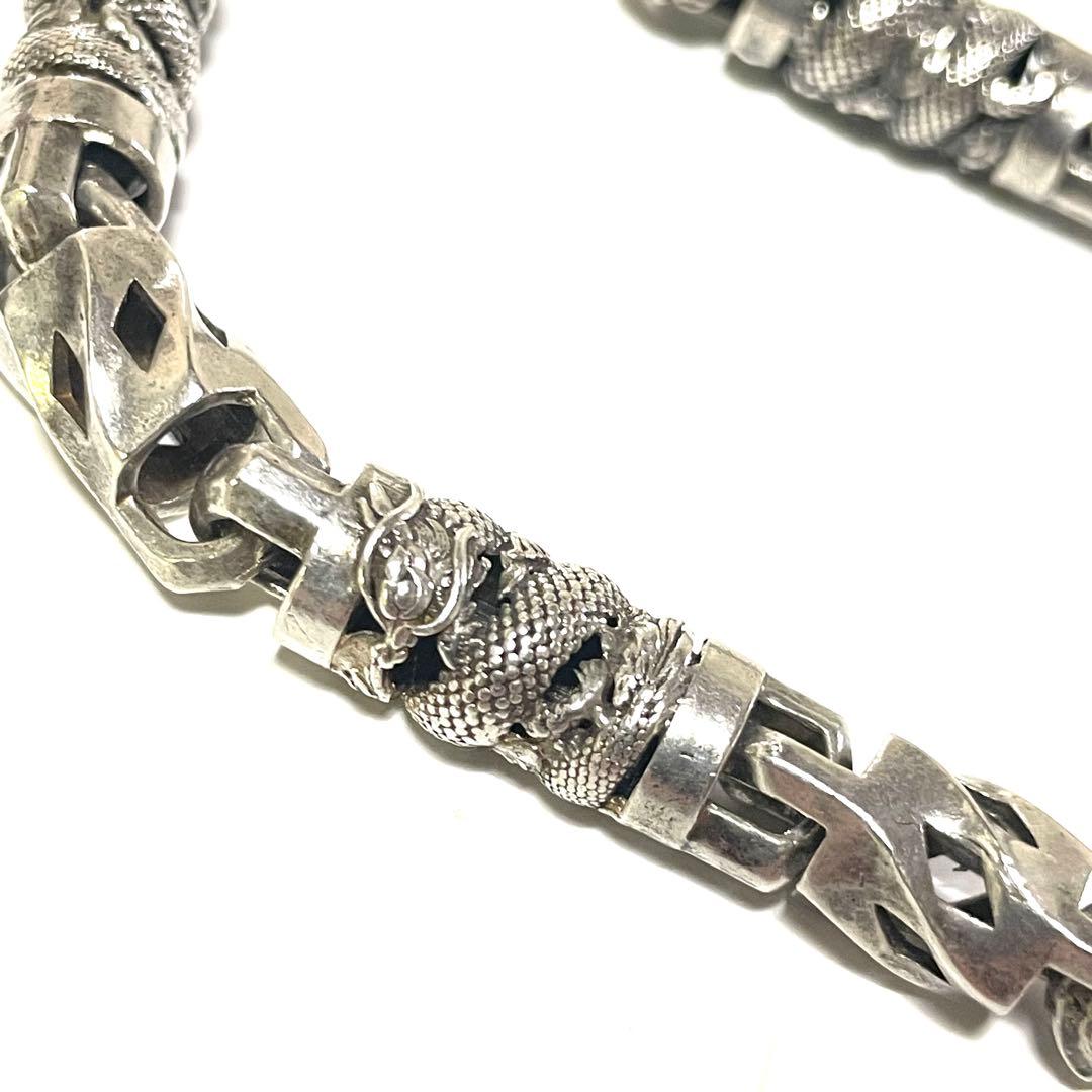 【DRAGON CHAIN】ドラゴンチェーンシルバーネックレス58cm