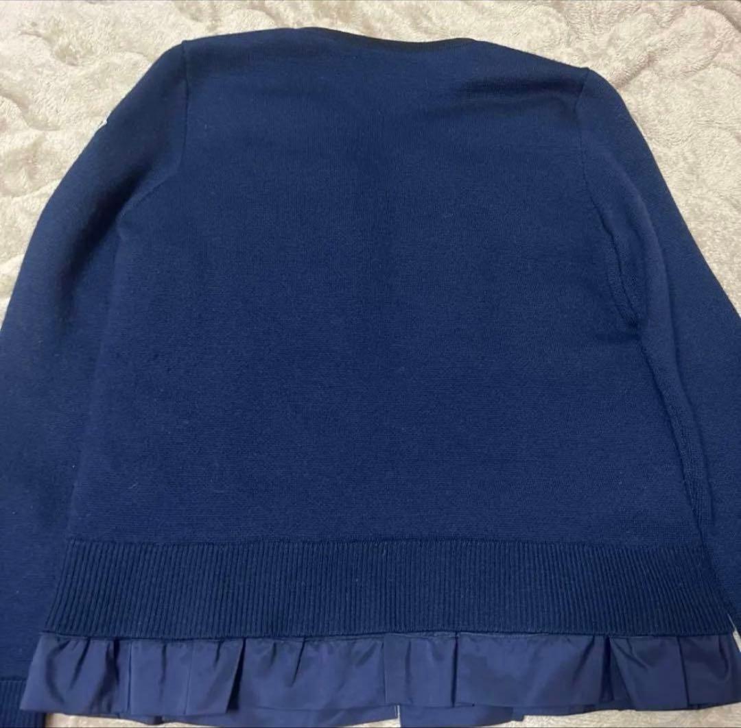 MONCLER ネイビー ダウン　カーディガン　マフラーセット