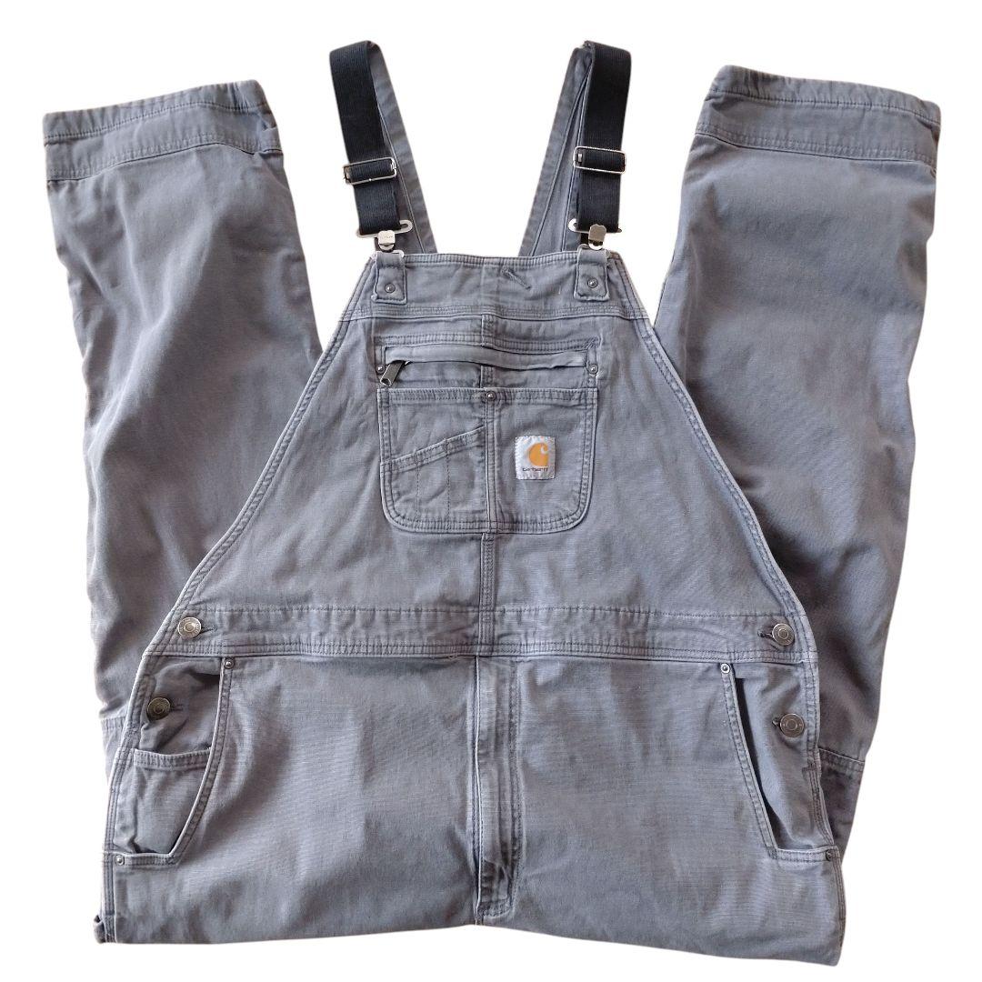 Carhartt ダック/ダブルニーオーバーオール/古着/実寸W44L30