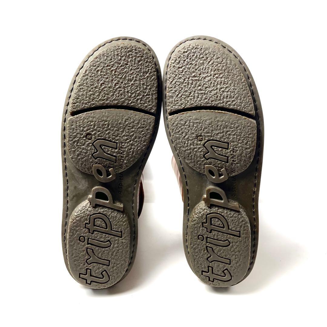 trippen トリッペン 39メキシコ ロングブーツ 革紐 訳あり 美品