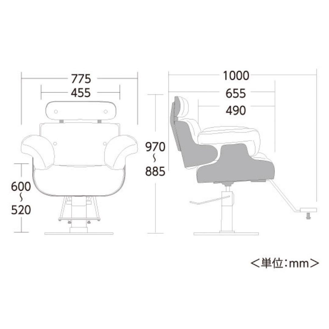 【送料込み】 美容室　中古スタイリングチェア　セット椅子