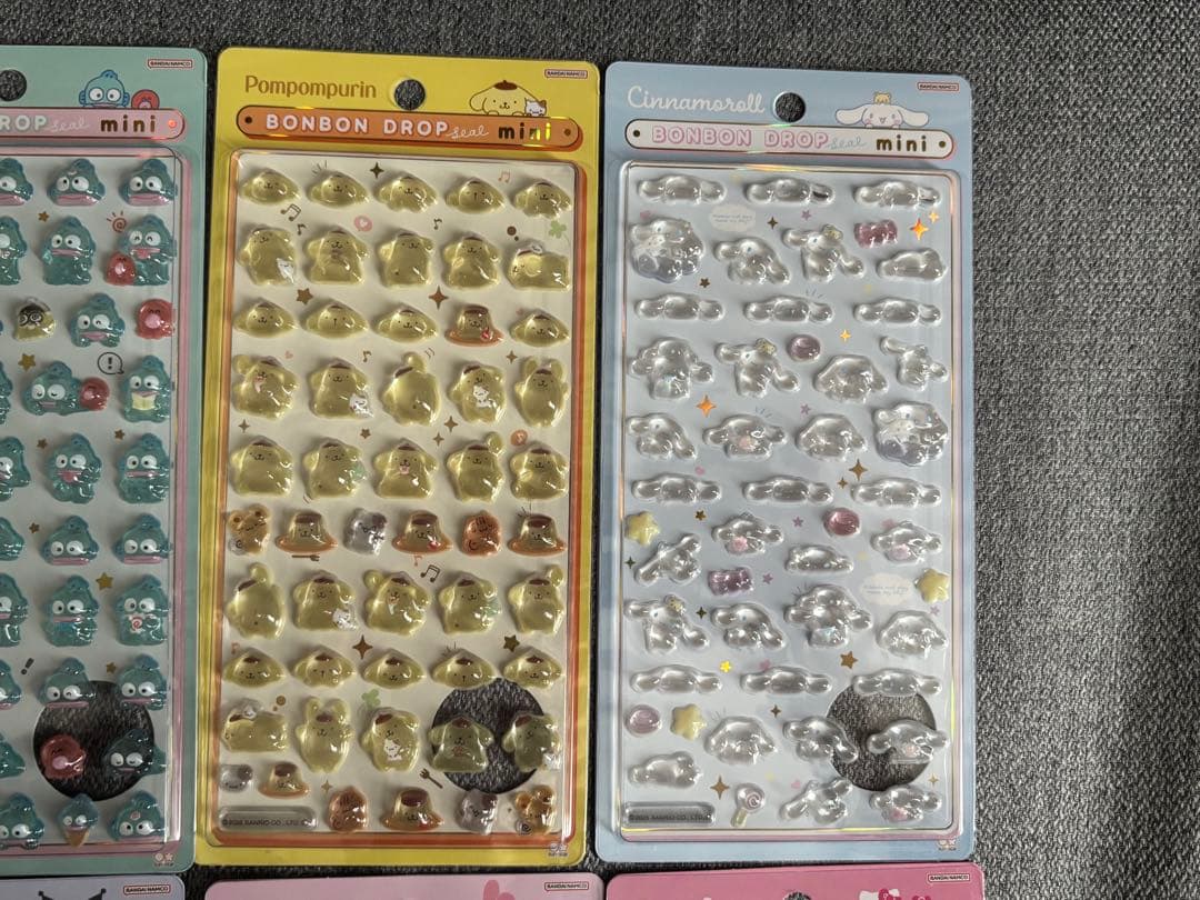 サンリオ ボンボンドロップシール ミニ コンプリート 8種