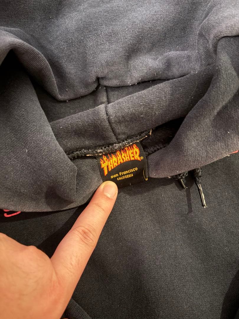 Thrasher ロゴ ブラック パーカー