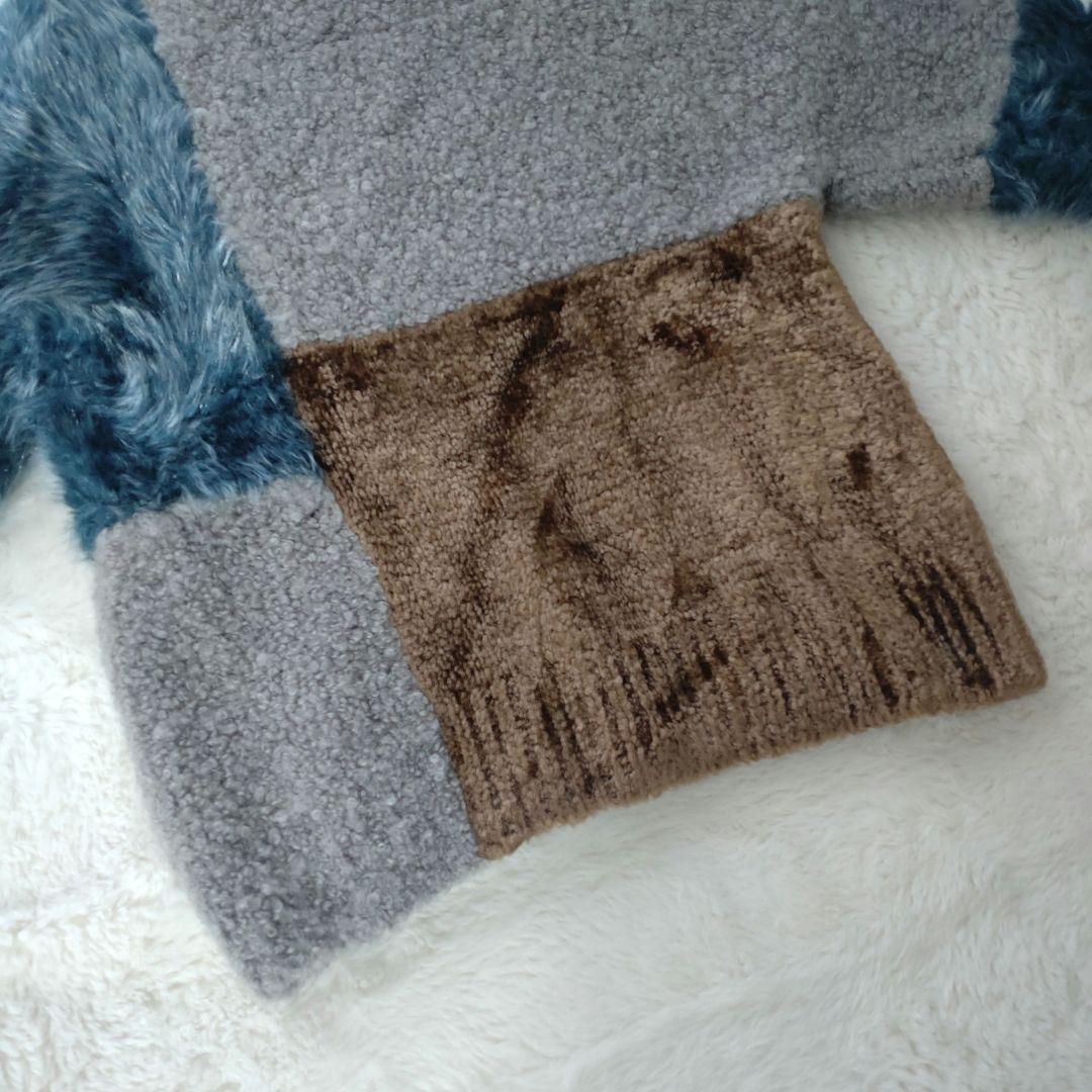 ZUCCA　ズッカ　ニット　ファー　異素材