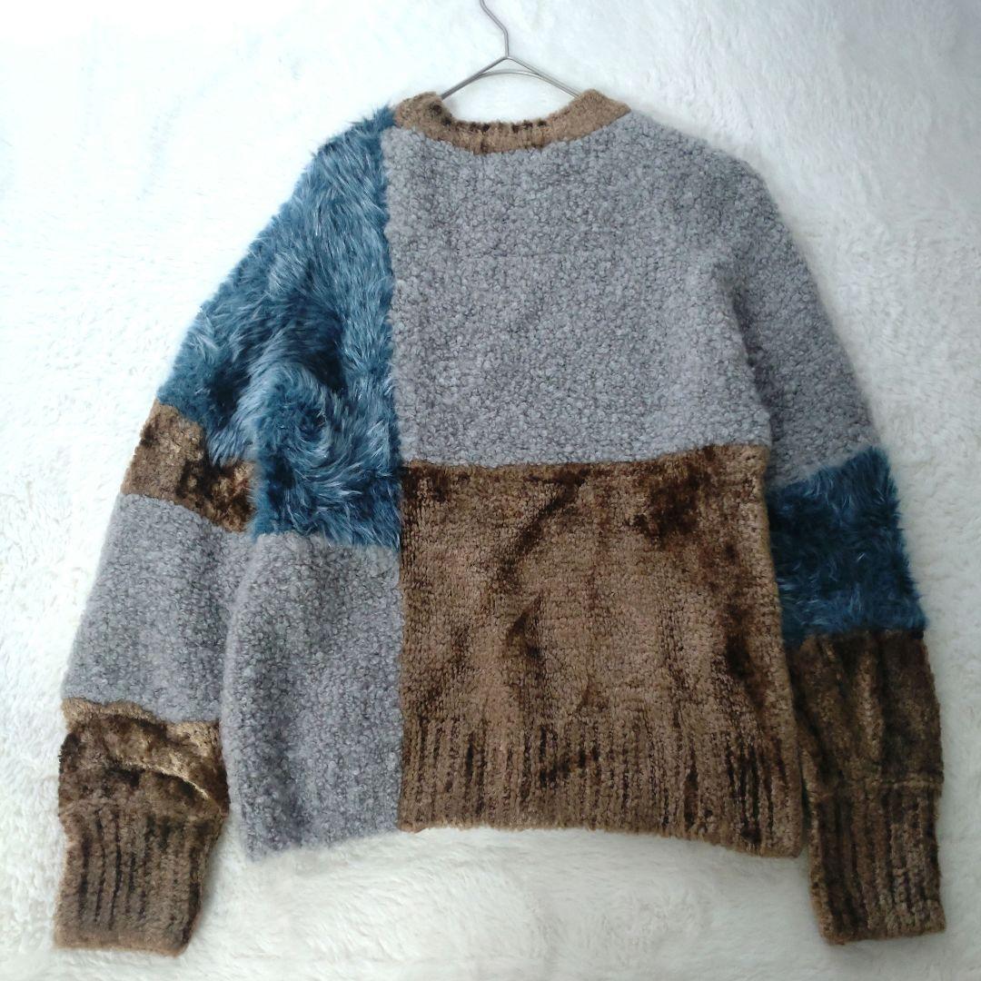 ZUCCA　ズッカ　ニット　ファー　異素材