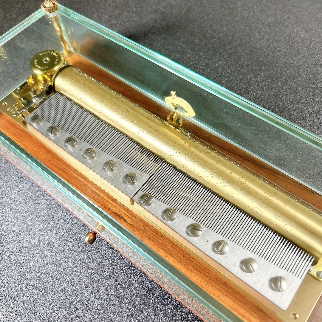 最高峰 REUGE 144弁 ガラスオルゴール 椿姫/ナブッコ/トロヴァトーレ