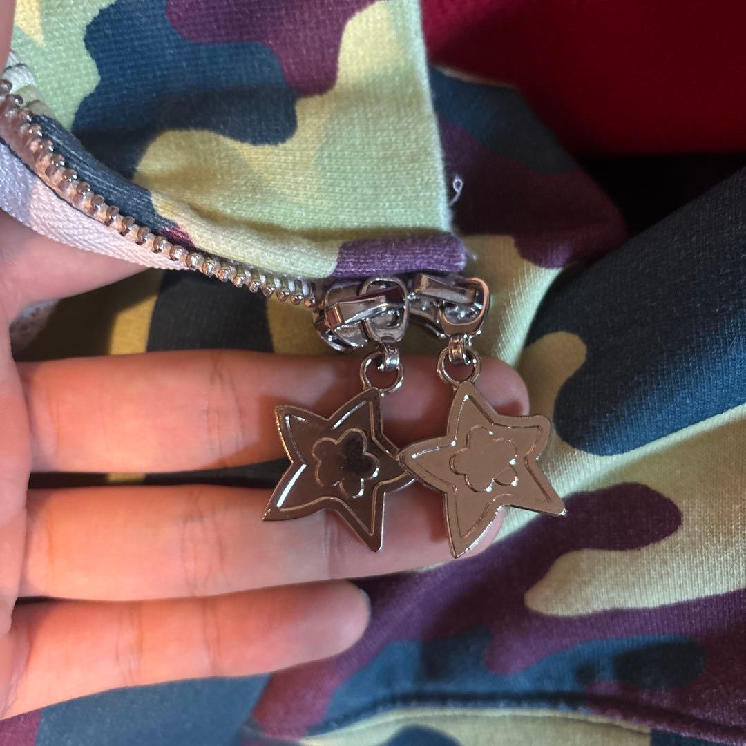 starteamパーカー　迷彩 フルジップ ダブルジップ