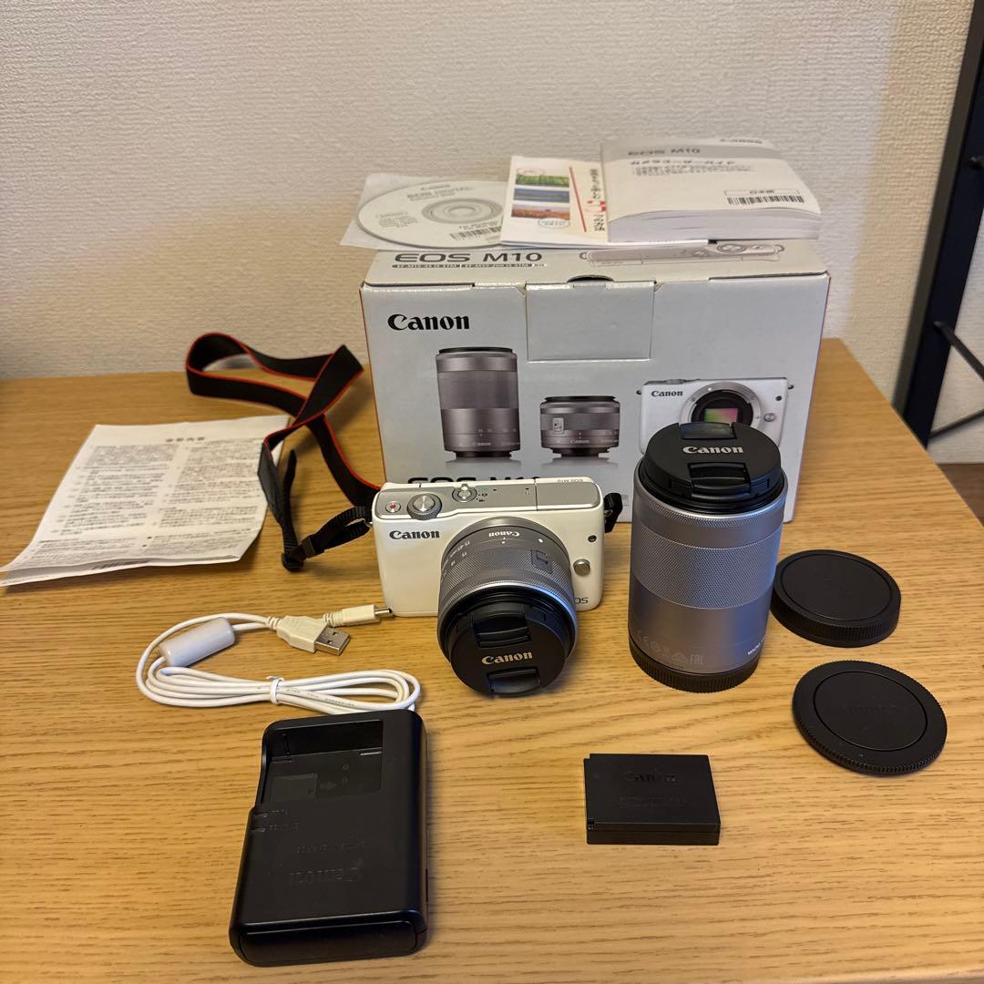 【美品】Canon EOS M10 ミラーレスカメラ フルセット