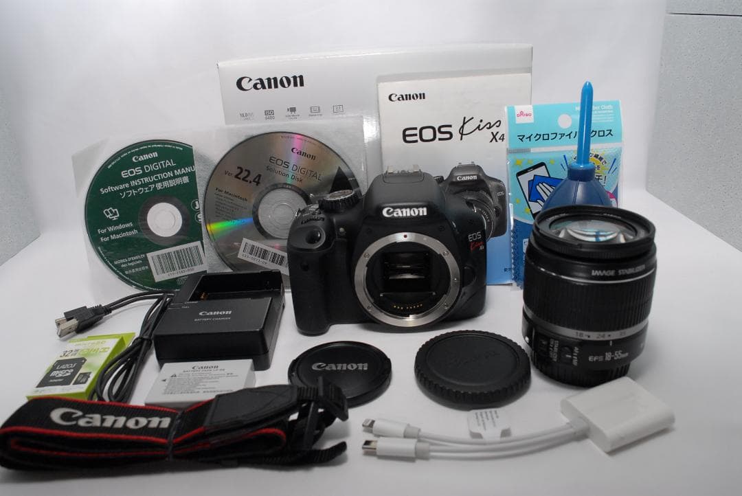 Canon Kiss X4☆入門機に最適☆一眼レフカメラ☆外箱付き