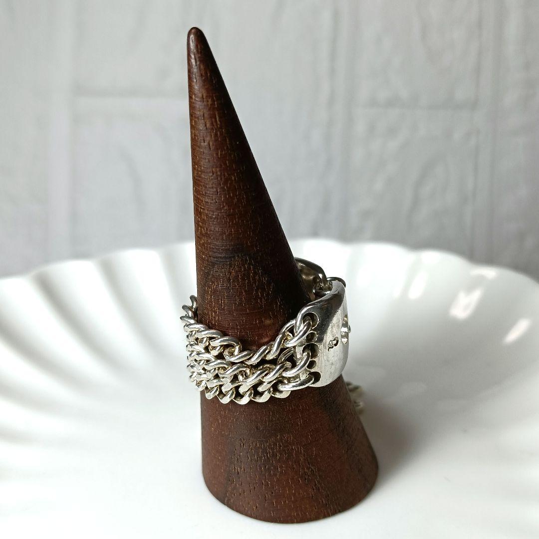 608 gunda ガンダ リング チェーンリング シルバー 保存袋付き