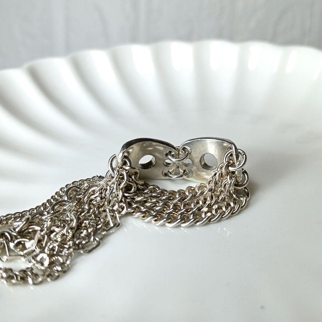 608 gunda ガンダ リング チェーンリング シルバー 保存袋付き
