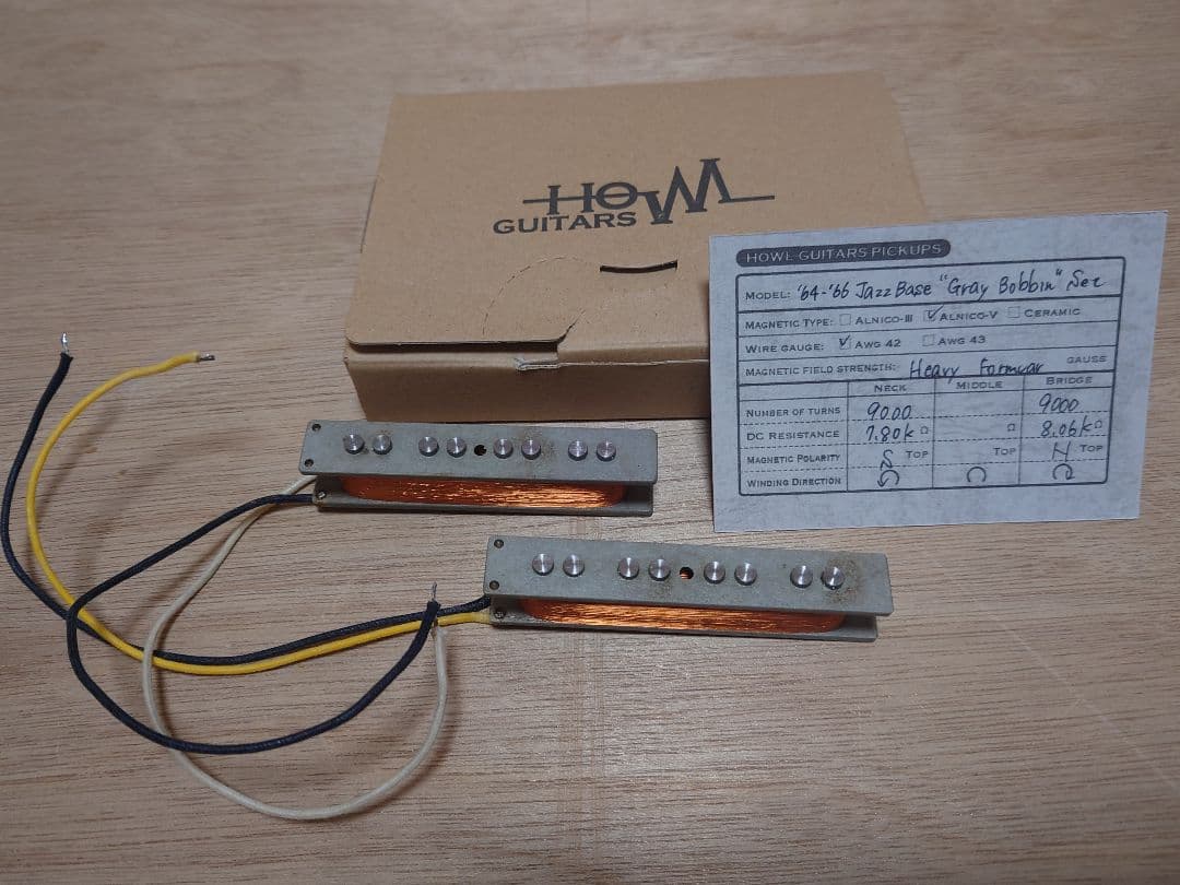 HOWL Jazz Bass ピックアップ セット