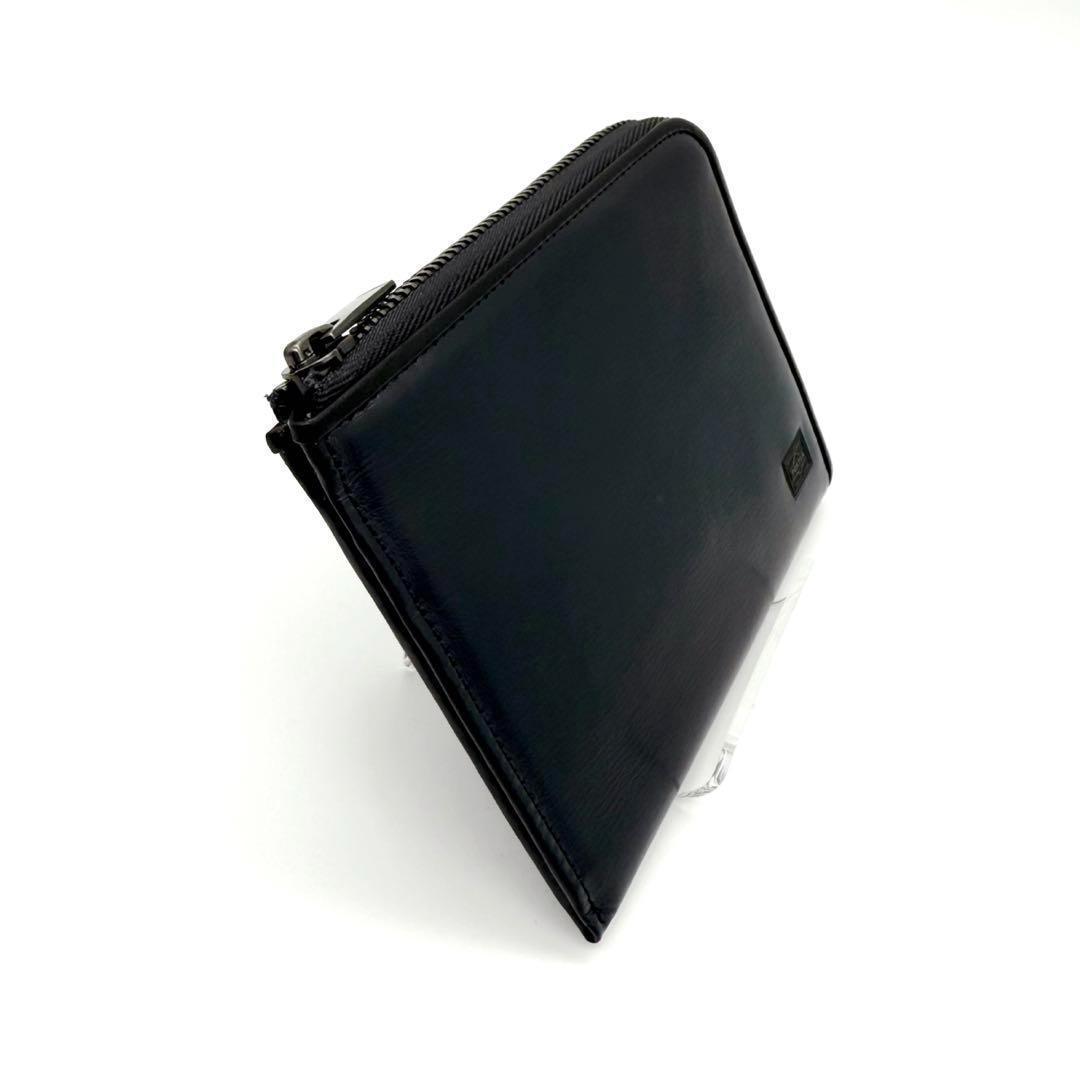 【希少】ポーター プリュム コンパクトウォレット L字ファスナー ネイビー