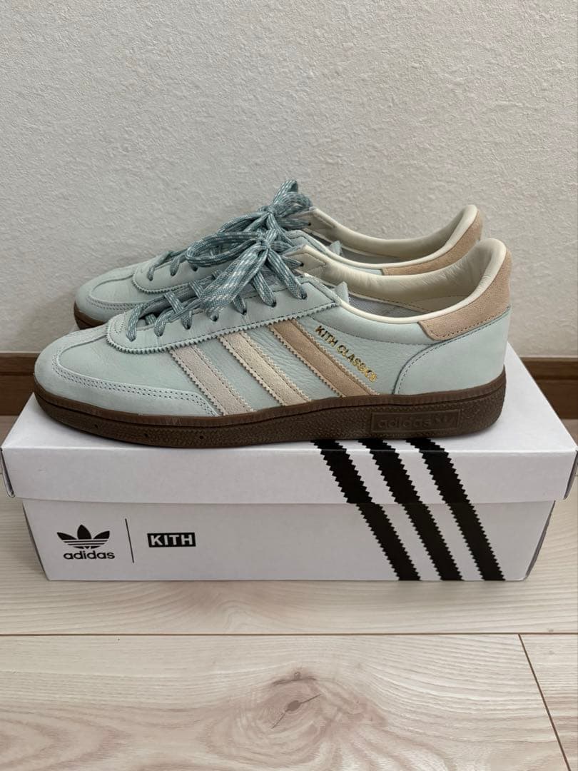adidas KITH スニーカー ライトブルー/ベージュ