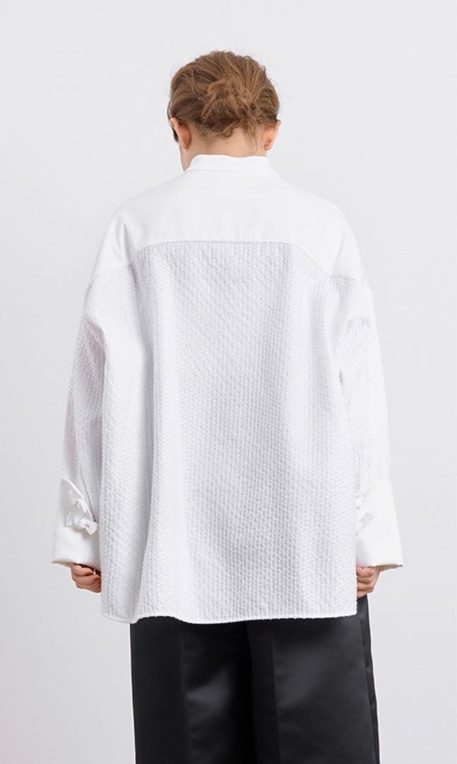 【新品未使用】yori shirocon タキシードリボンブラウス ホワイト