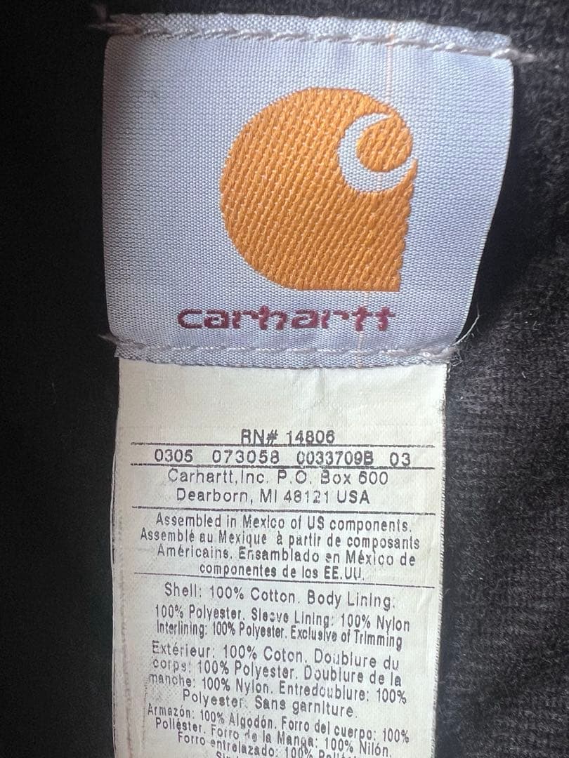カーハート ダックジャケット　J140DNY 2005 3月製　M