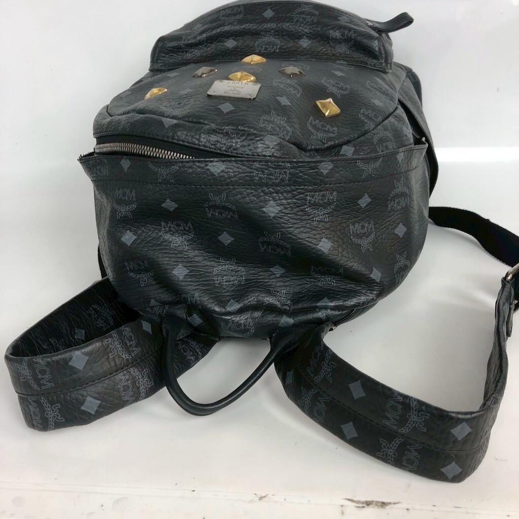 MCM エムシーエム ヴィセトス リュックサック バックパック レザー ブラック