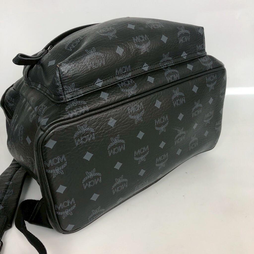 MCM エムシーエム ヴィセトス リュックサック バックパック レザー ブラック