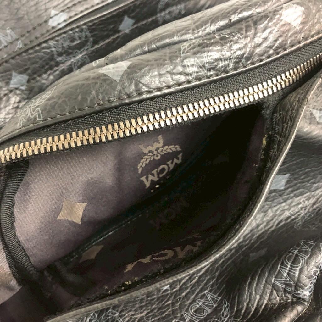 MCM エムシーエム ヴィセトス リュックサック バックパック レザー ブラック