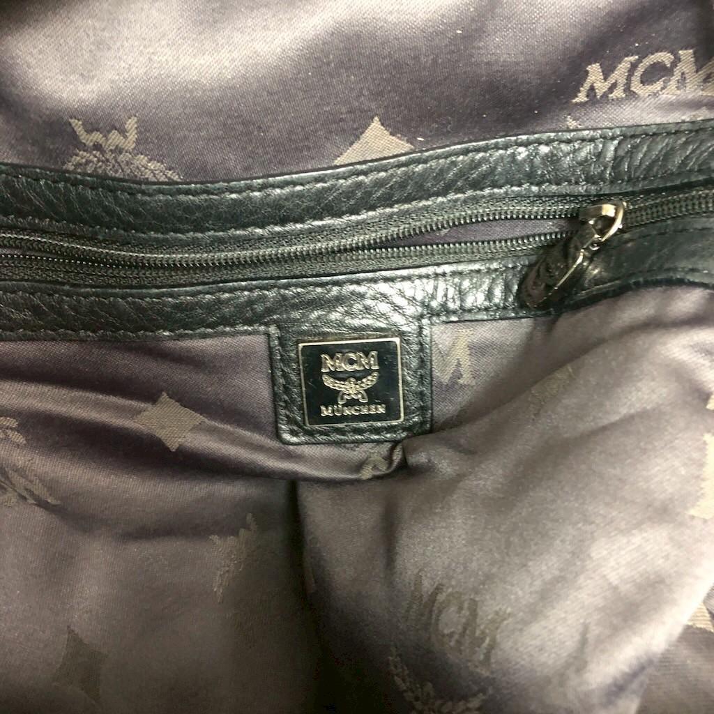 MCM エムシーエム ヴィセトス リュックサック バックパック レザー ブラック