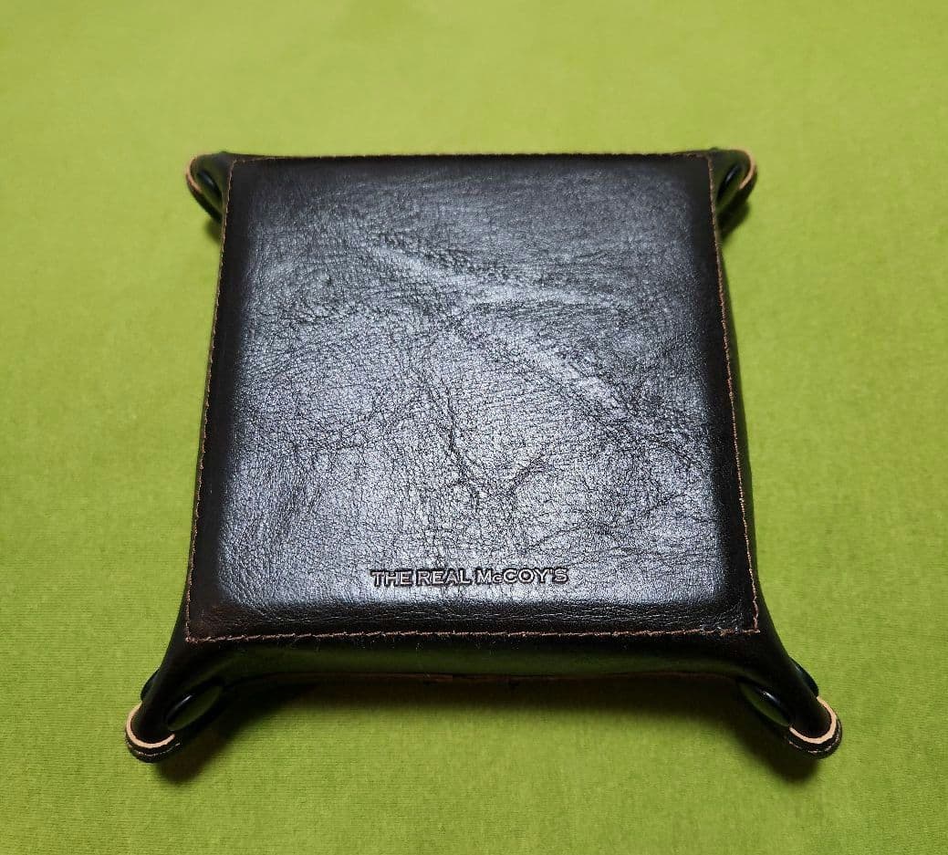 【美品】ザ・リアルマッコイズ ホースハイドトレイ