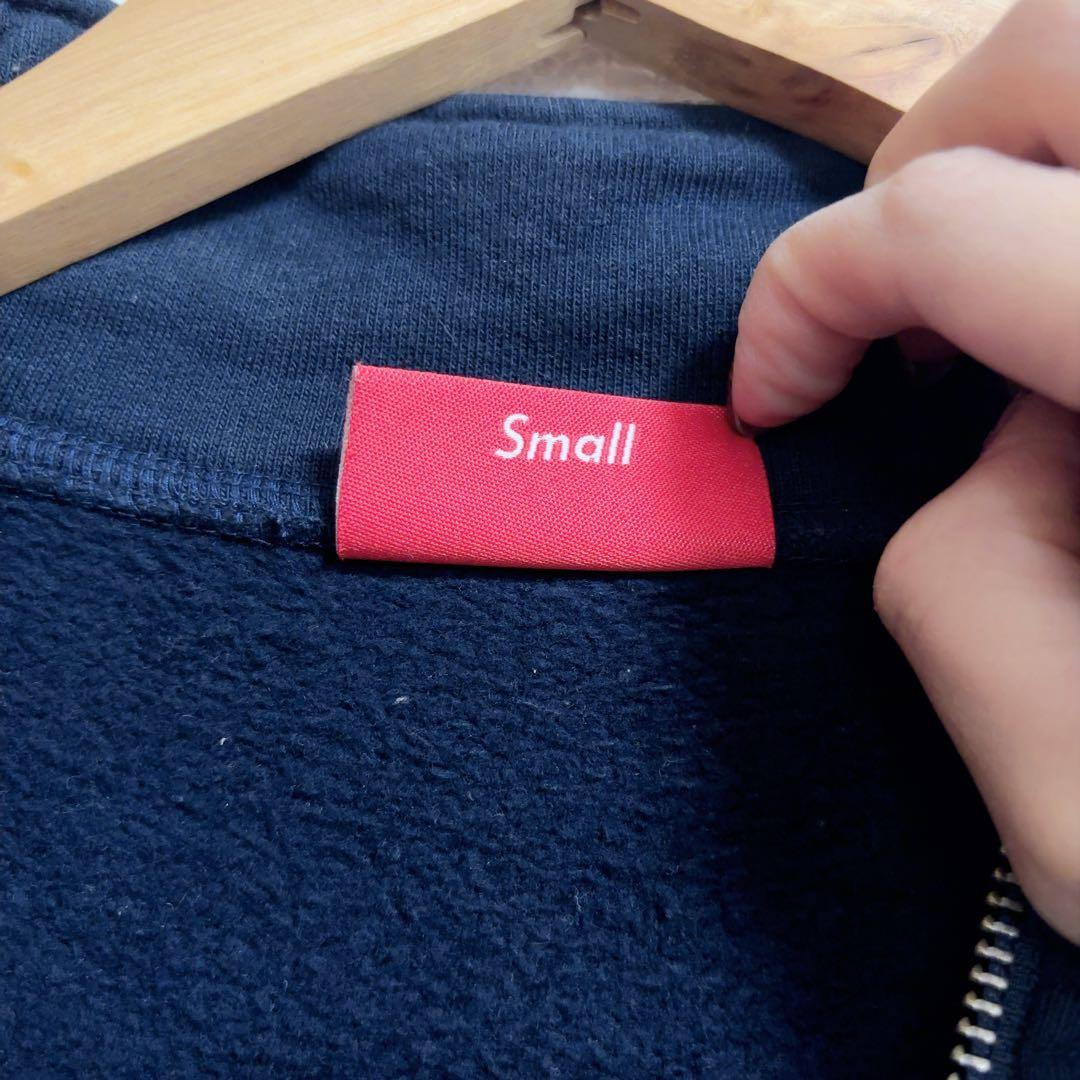 シュプリーム 刺繍ロゴ レオパード ハーフジップスウェット