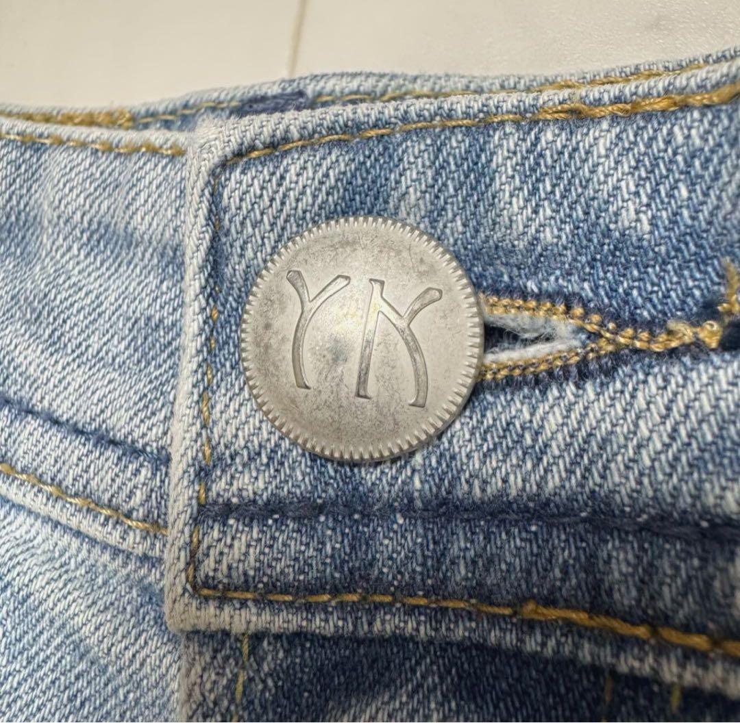 【極美品】 YANUK JOAN ジョーン ルーズストレート 24 ライトブルー