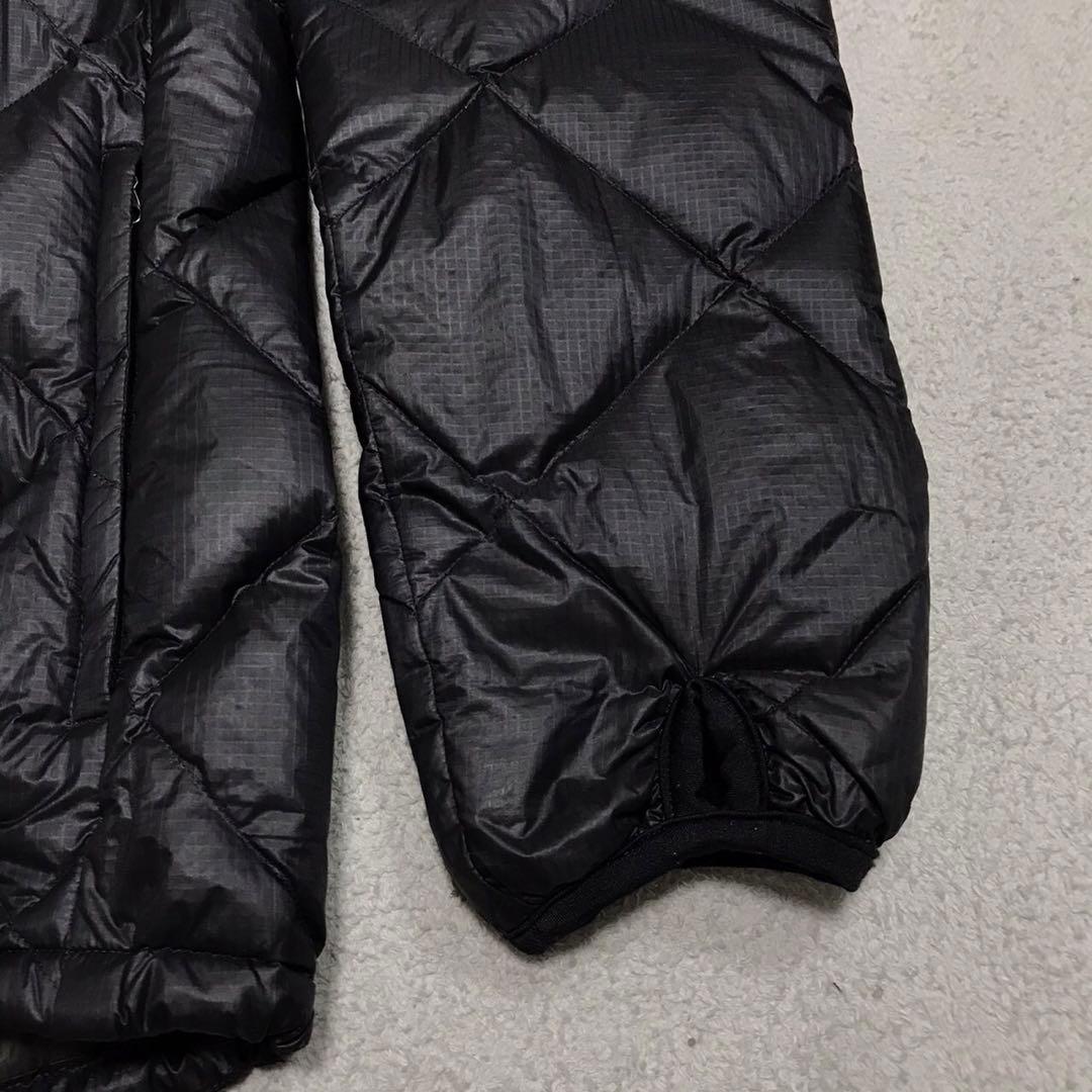 MOONSTONE ムーンストーン　キルティングダウンジャケット　刺繍ロゴ　黒色