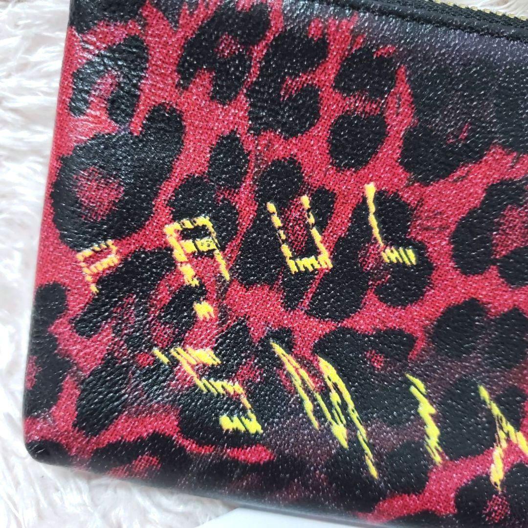 Paul Smith ポールスミスレオパードL字ファスナーケース財布極美品