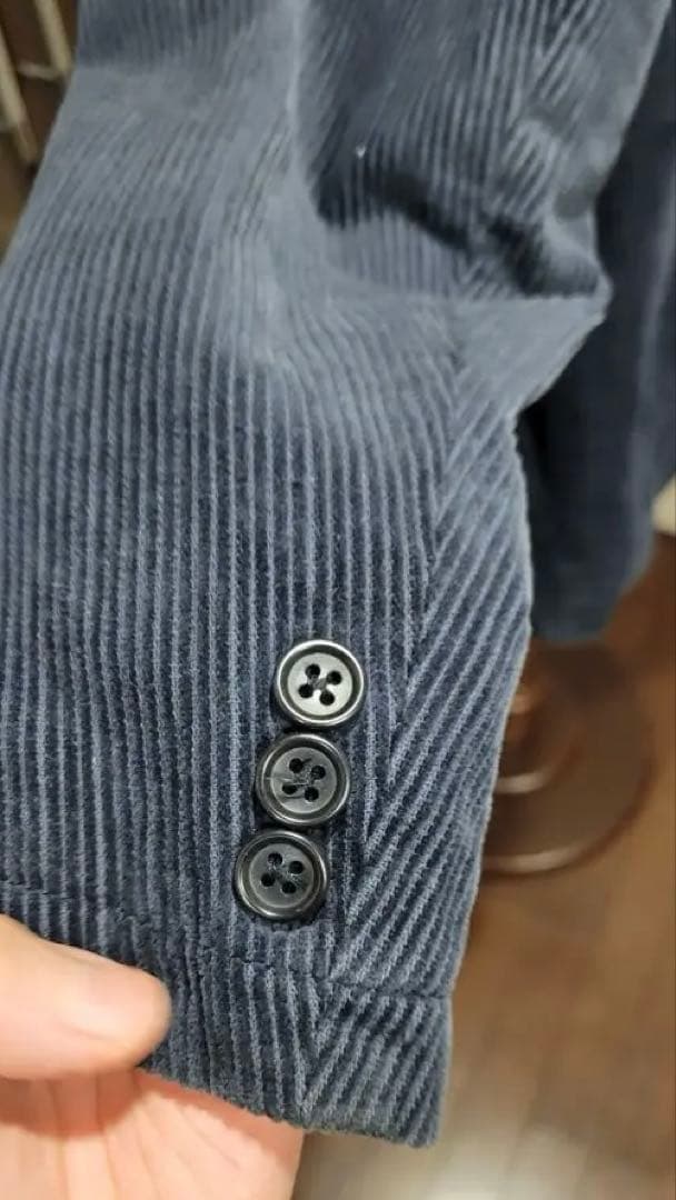 希少旧タグ✨00s エンジニアドガーメンツ コーデュロイ セットアップ 紺 S