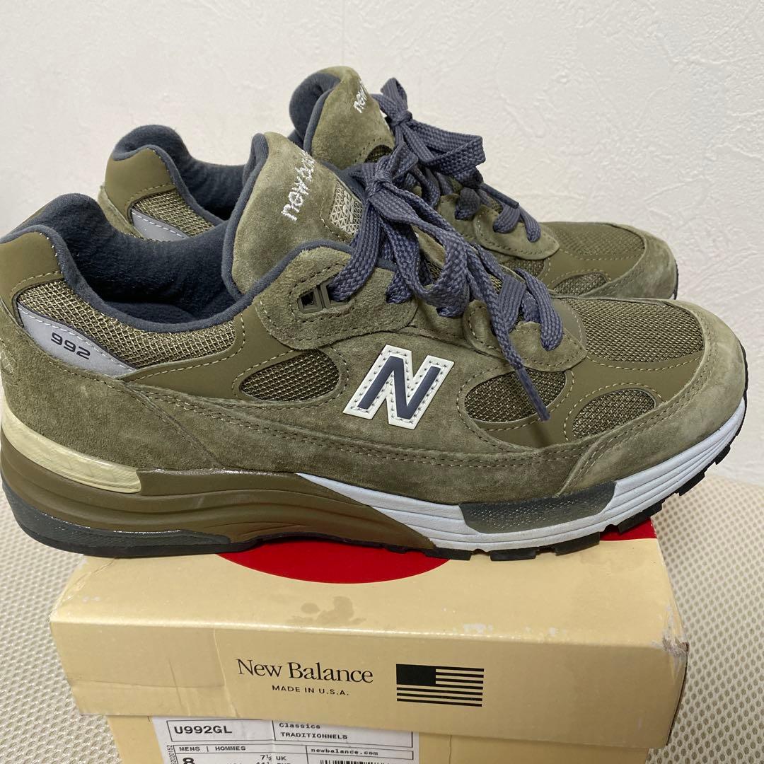 New Balance U992GL オリーブ 大人気992、カラー希少‼️