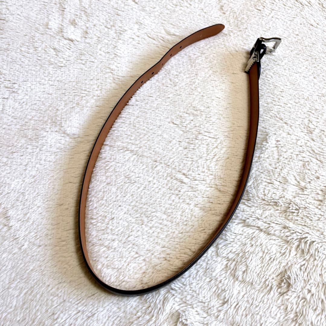 美品 ポロラルフローレン ポニー ロゴ レザー ブラウン ベルト バックル 本革