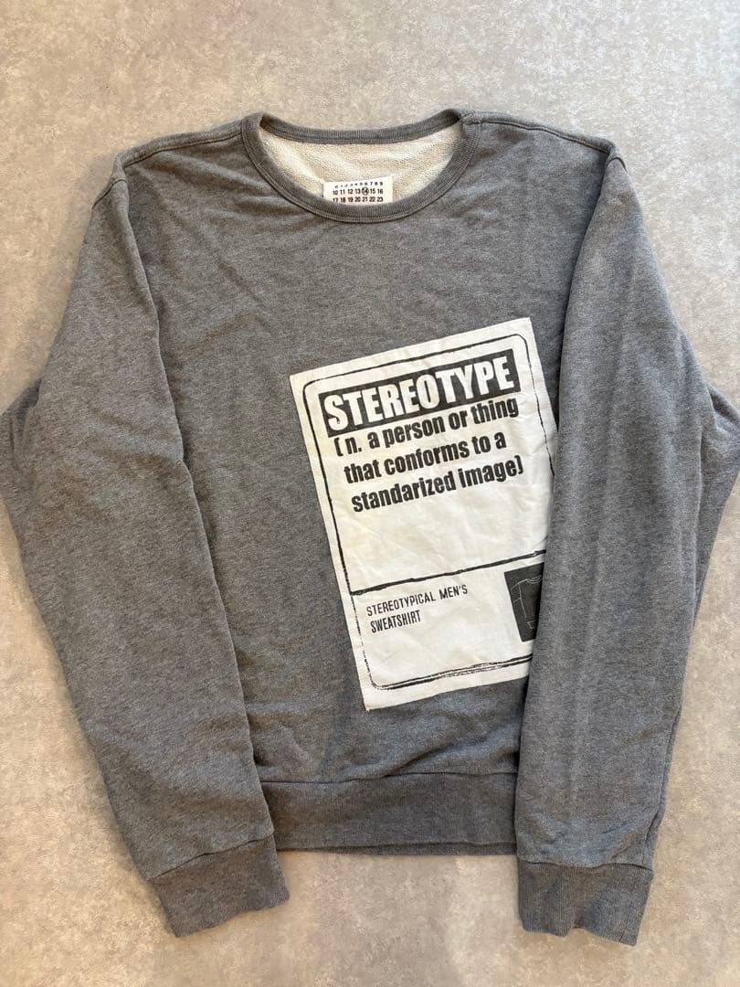 マルジェラ ステレオタイプ スウェット