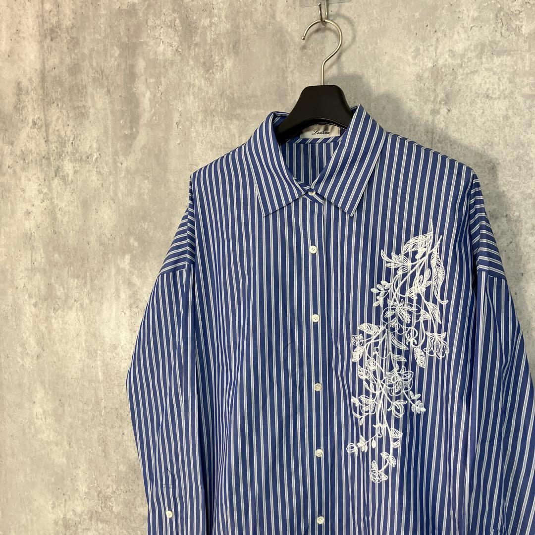 新品 Leilian 洗えるシャツブラウス 9号