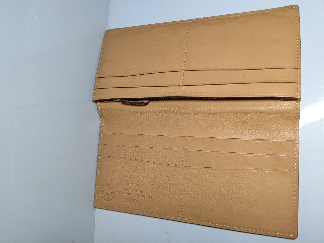 GANZO ガンゾ コードバン ファスナー 小銭入れ 付き 長財布 皮革 国産