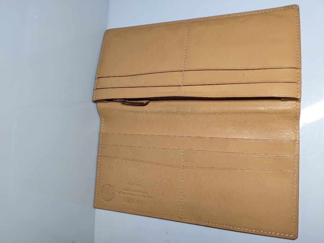 GANZO ガンゾ コードバン ファスナー 小銭入れ 付き 長財布 皮革 国産
