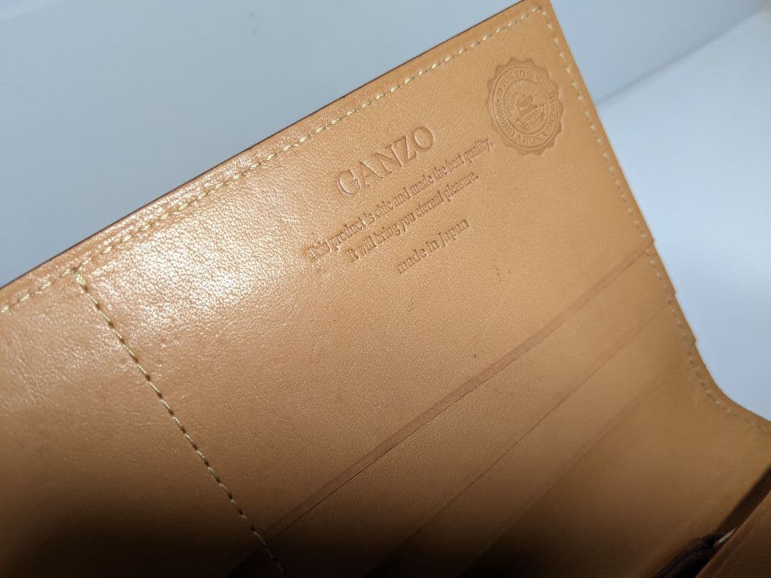 GANZO ガンゾ コードバン ファスナー 小銭入れ 付き 長財布 皮革 国産