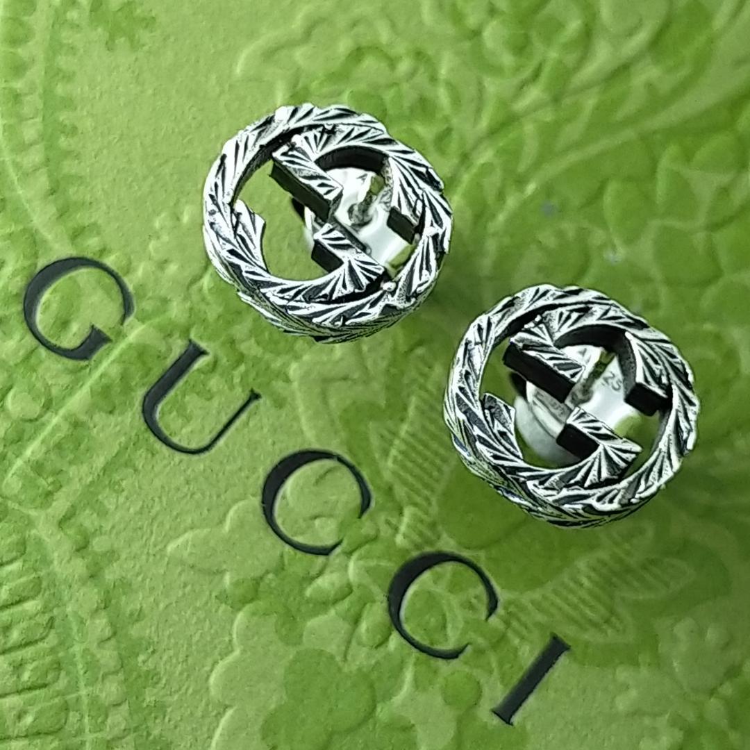 ★SALE★【GUCCI】インターロッキング　　G　アラベスク　ピアス　1458