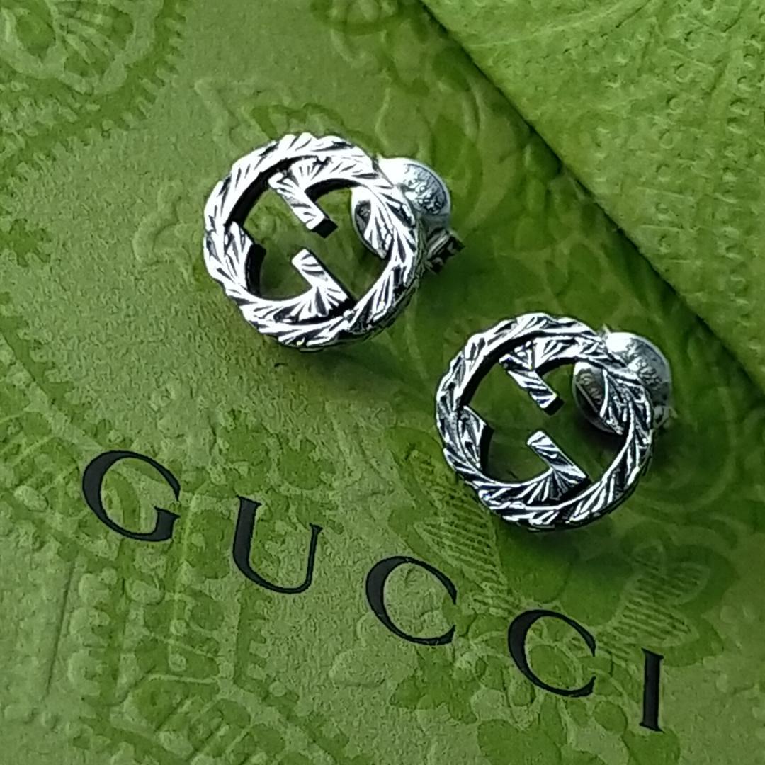 ★SALE★【GUCCI】インターロッキング　　G　アラベスク　ピアス　1458