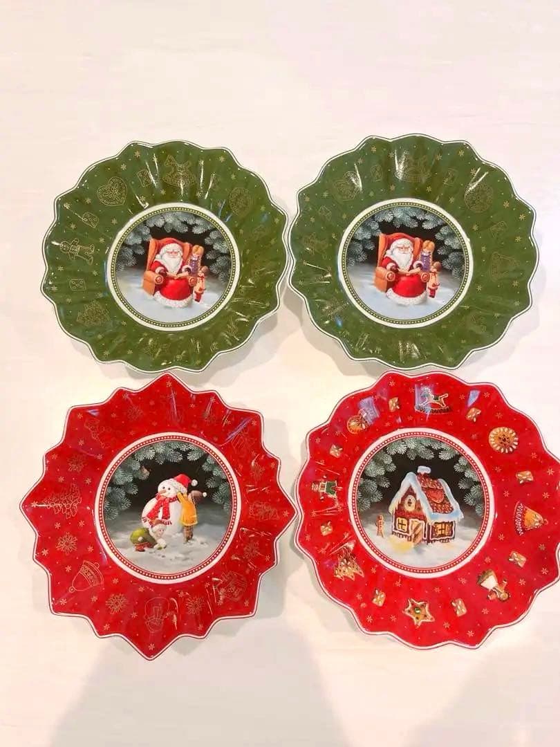 クリスマスプレート 8枚セット