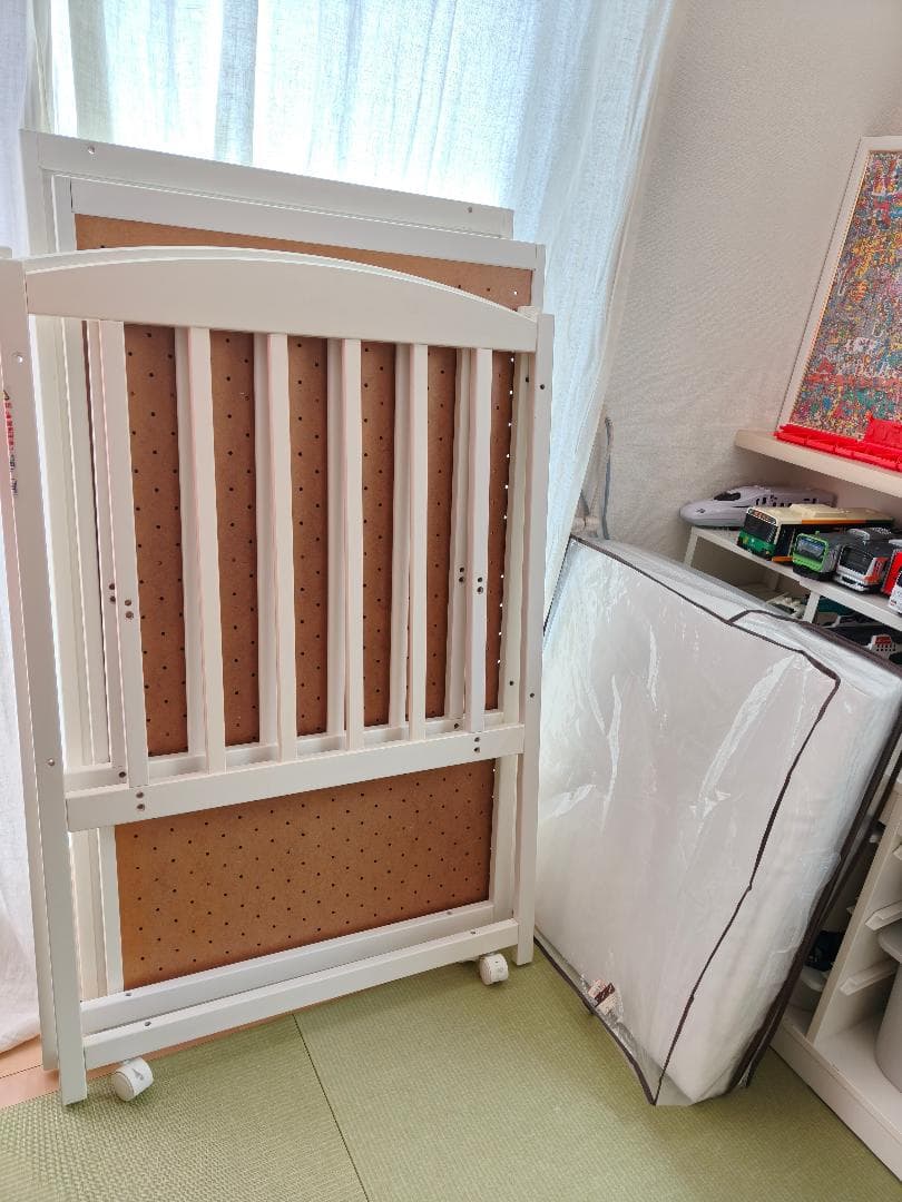 専用　YAMASAKI　やまさき　国産　収納付きハイタイプベビーベット　新生児