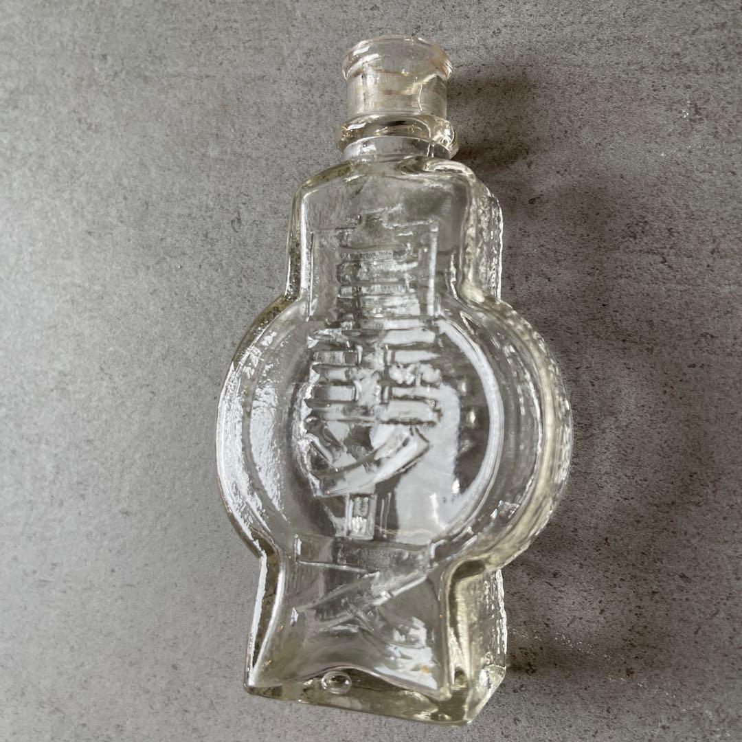 白玉ソース　アンティーク　ガラス　大日本大阪野村吟醸　注ぎ口と底汚れあり　希少