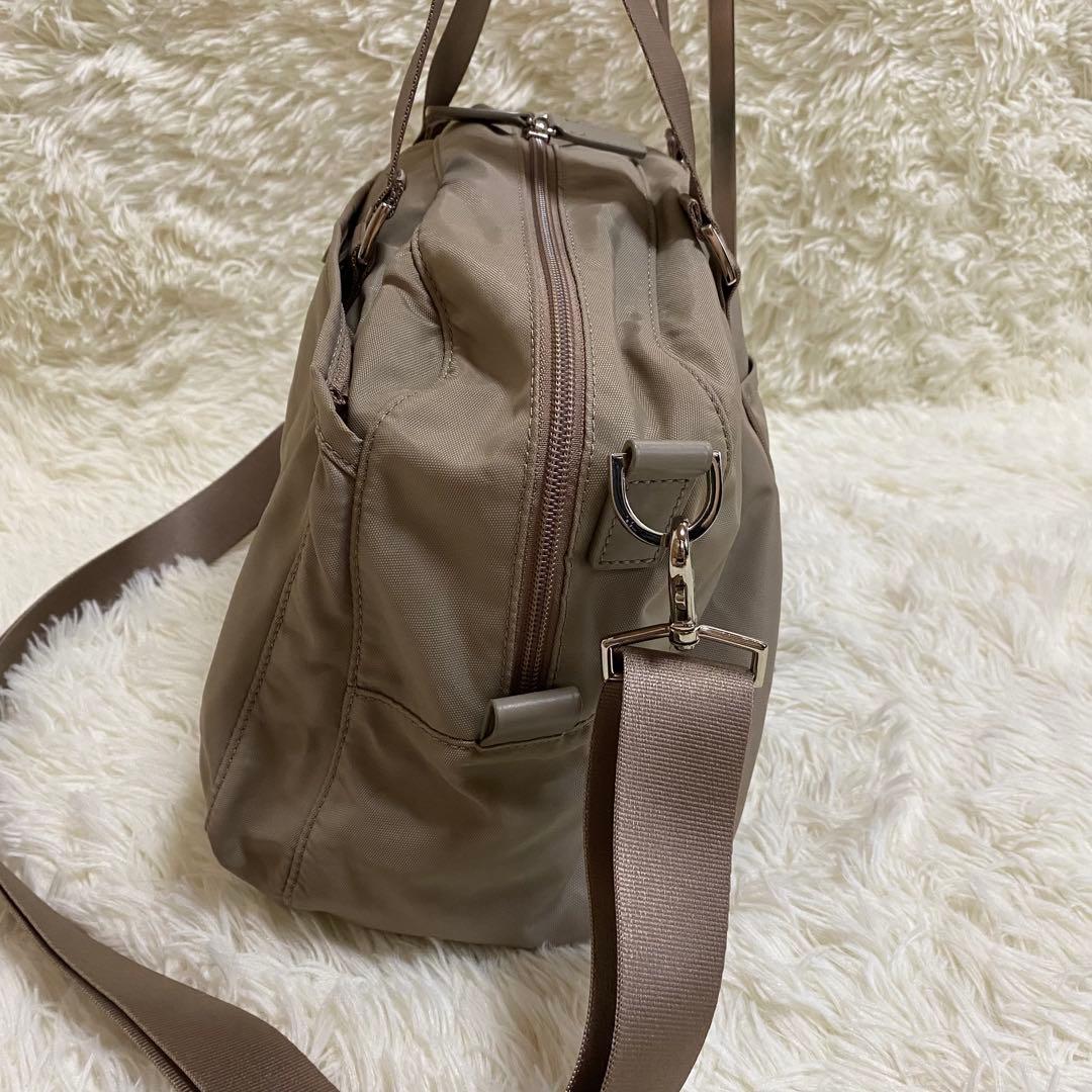 【美品】 agnes b. 2way ボストンバッグ ショルダーストラップ 付き