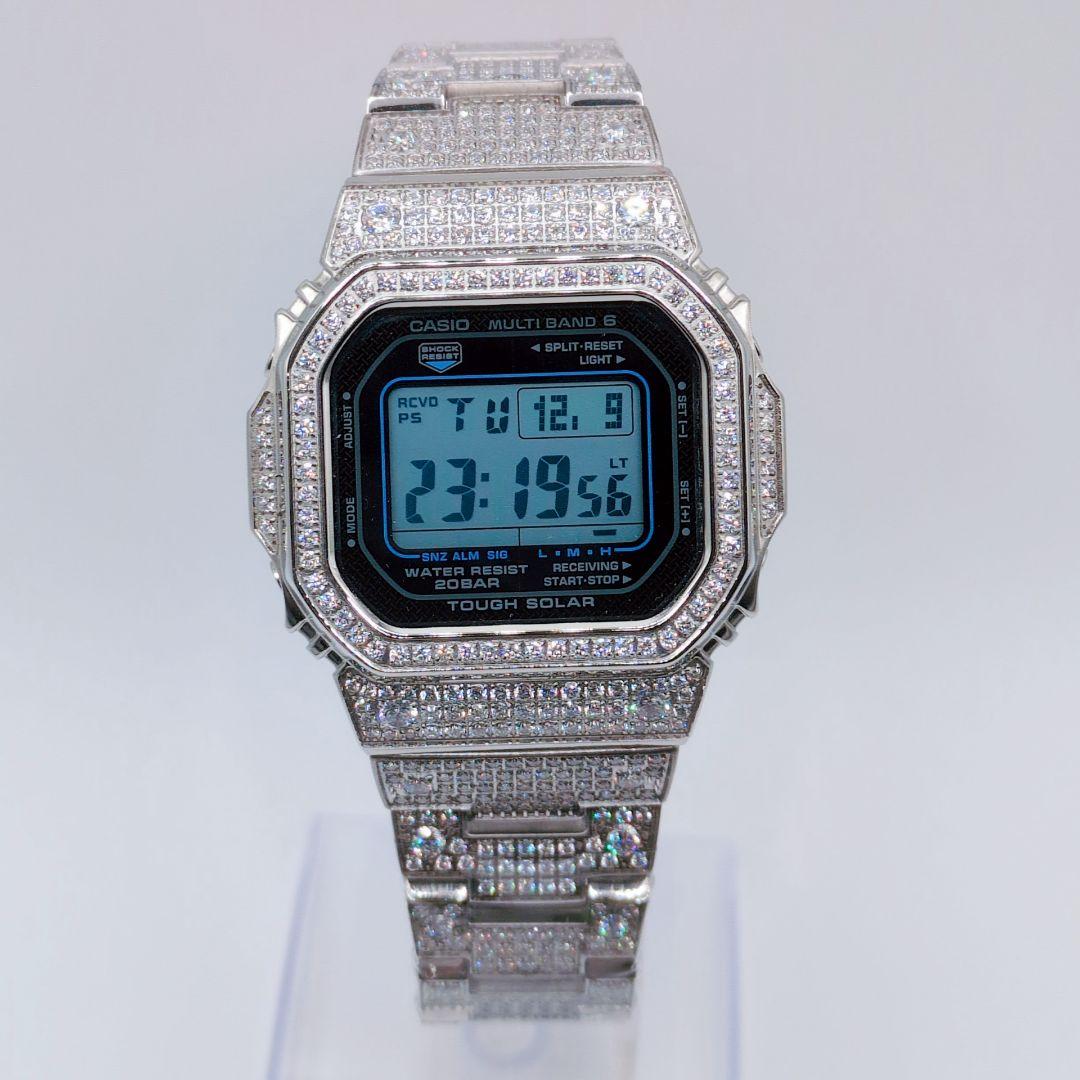 【稼働品 美品】G-SHOCK GW-M5610U カスタム　ライトストーン