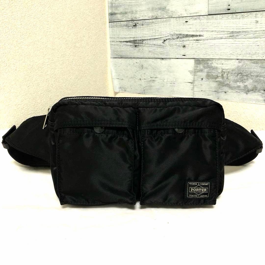 未使用級✨新型 ポーター タンカー ボディバッグ ウエストバッグ 黒 吉田カバン
