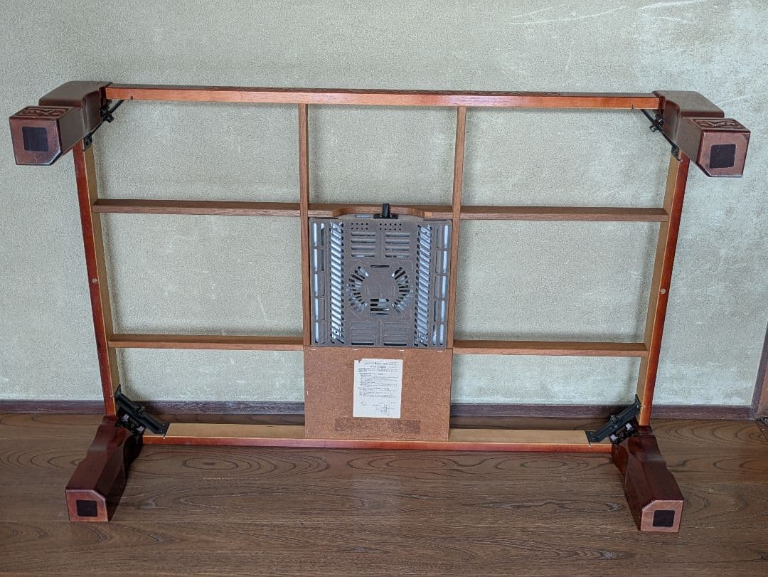 座卓兼用　６人掛けこたつ　脚折り畳み式　電源コードは天板の下収納