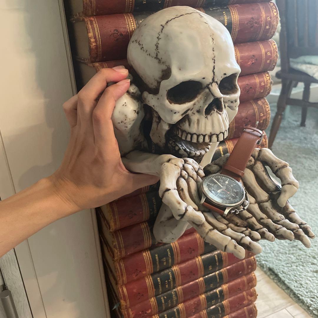 スカルデザイン ウォールフック　骸骨