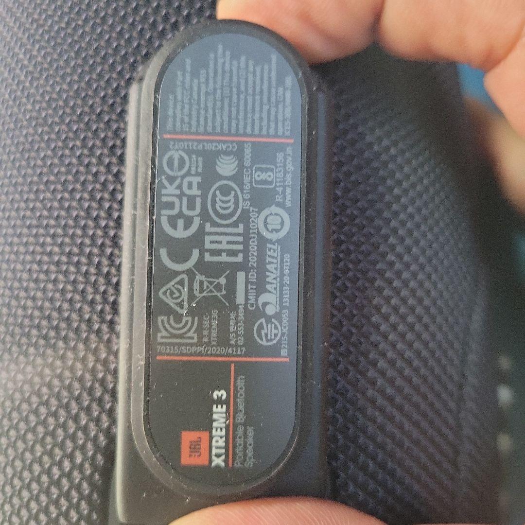 JBL XTREME 3 ワイヤレススピーカー 動作品