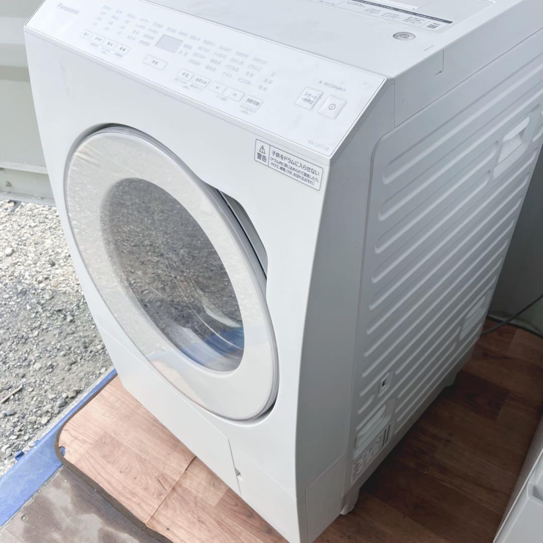 取付無料！パナソニック熱乾燥搭載！マットホワイトドラム式洗濯機！冷蔵庫