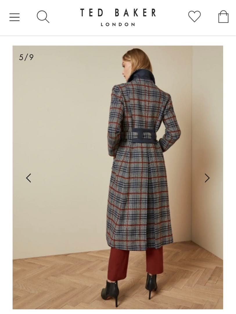 テッドベイカー　TED BAKDR チェックコート